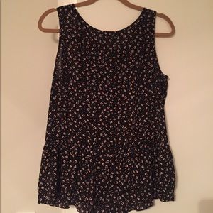 Loft peplum sleeveless blouse - EUC